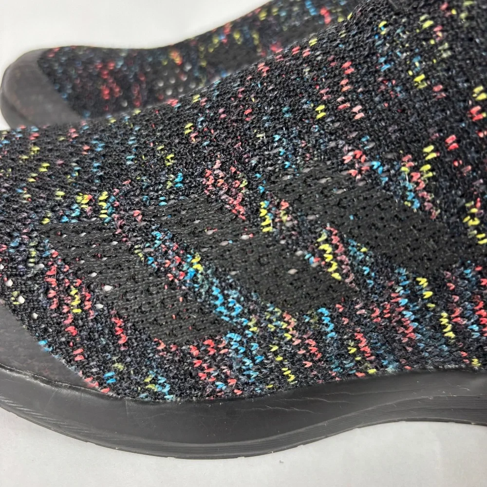 Adidas Men size 5 Sock Knit Black/Colors Sneakers Shoes Athletic Slip Ons